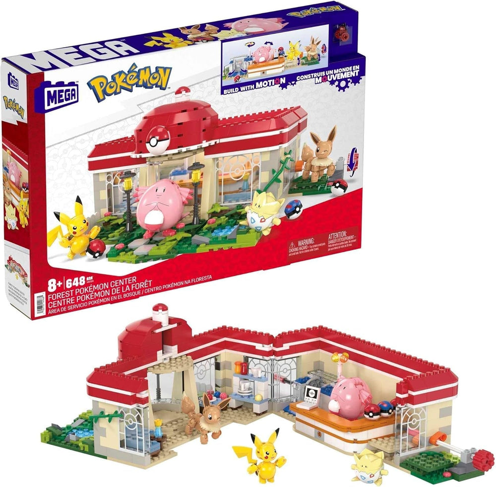 MEGA Pokémon Action Figure Giocattolo da Costruire, Arena di Allenamento da 1101 Pezzi, Gioco di Combattimento e 5 Figure Mobili per Bambini, HWR82 Action Figures Naty Shop Building Set