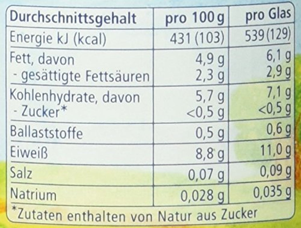 Preparato con carne di manzo biologica, 125 g