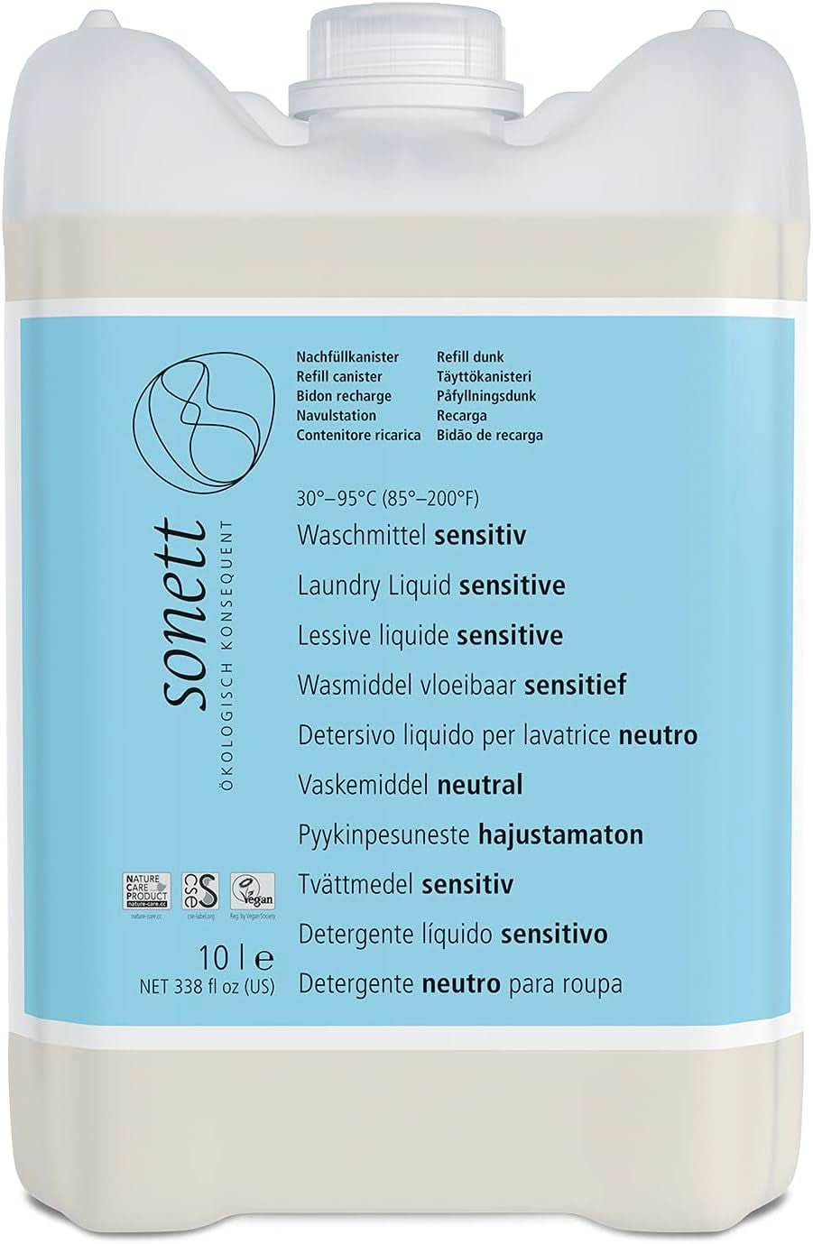 Lichid de spălat vase Sonett Sensitive, 1 litru Naty Shop 10 litri