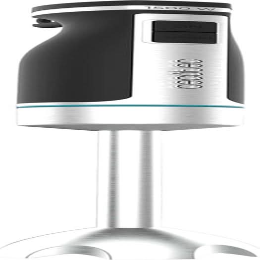 Cecotec Hand-Mixer Powergear 1500 - Klingen Aus Titanium Beschichtung, 21 Geschwindigkeitsstufen, 1500 W, Inklusiv Glas Mit Deckel. (Schwarz und Edelstahl, XL) Cucina Naty Shop