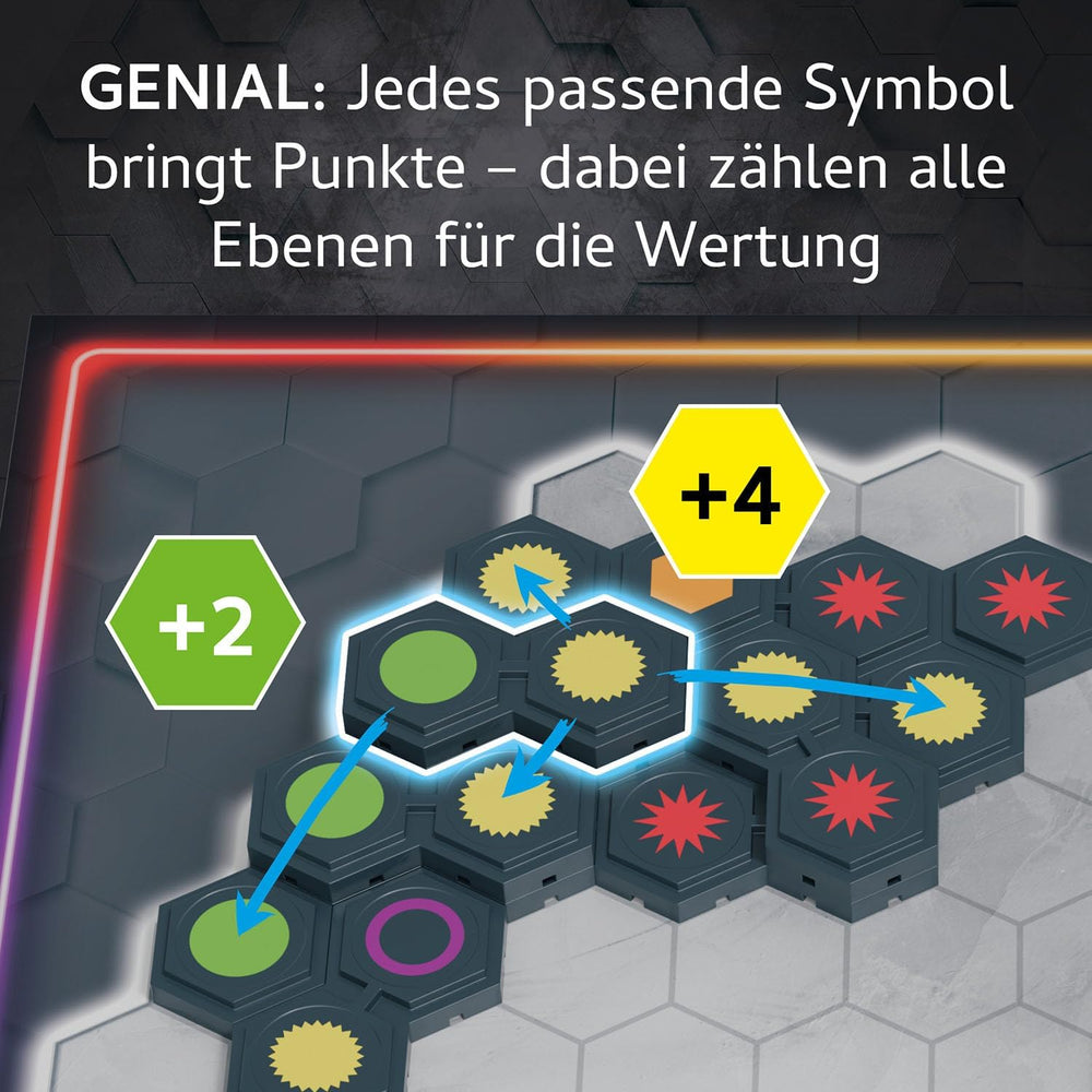 KOSMOS 684006 3D semplicemente geniale con mattoncini 3D di alta qualità. Scopri nuove possibilità, gioco da tavolo per tutta la famiglia dai 10 anni in su, regalo, gioco per famiglie da 1 a 4 giocatori, gioco di società