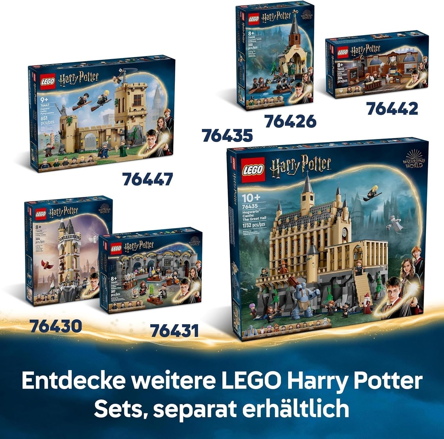 LEGO Harry Potter Avventure con il cavaliere viaggiante Set da costruzione 5 minifigure tra cui Ernie Prang, Stan Picchetto e Felpato Bus giocattolo per fan del mondo magico Ragazzi e ragazze 8 anni 76446 Set da costruzione Beuche den LEGO-Store