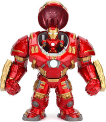 Jada Toys Marvel Figure Hulkbuster e Ironman, Casco aperto e chiuso, Personaggi da collezione, Set, Pressofuso, Rosso, Misura: 6 pollici Hulkbuster e 2 pollici Ironman Action Figure Naty Shop