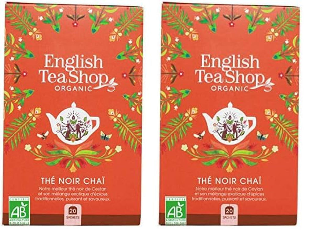 ETS - Ceai negru Chai, Naturland BIO, 20 pliculețe de ceai (pachet cu 2)