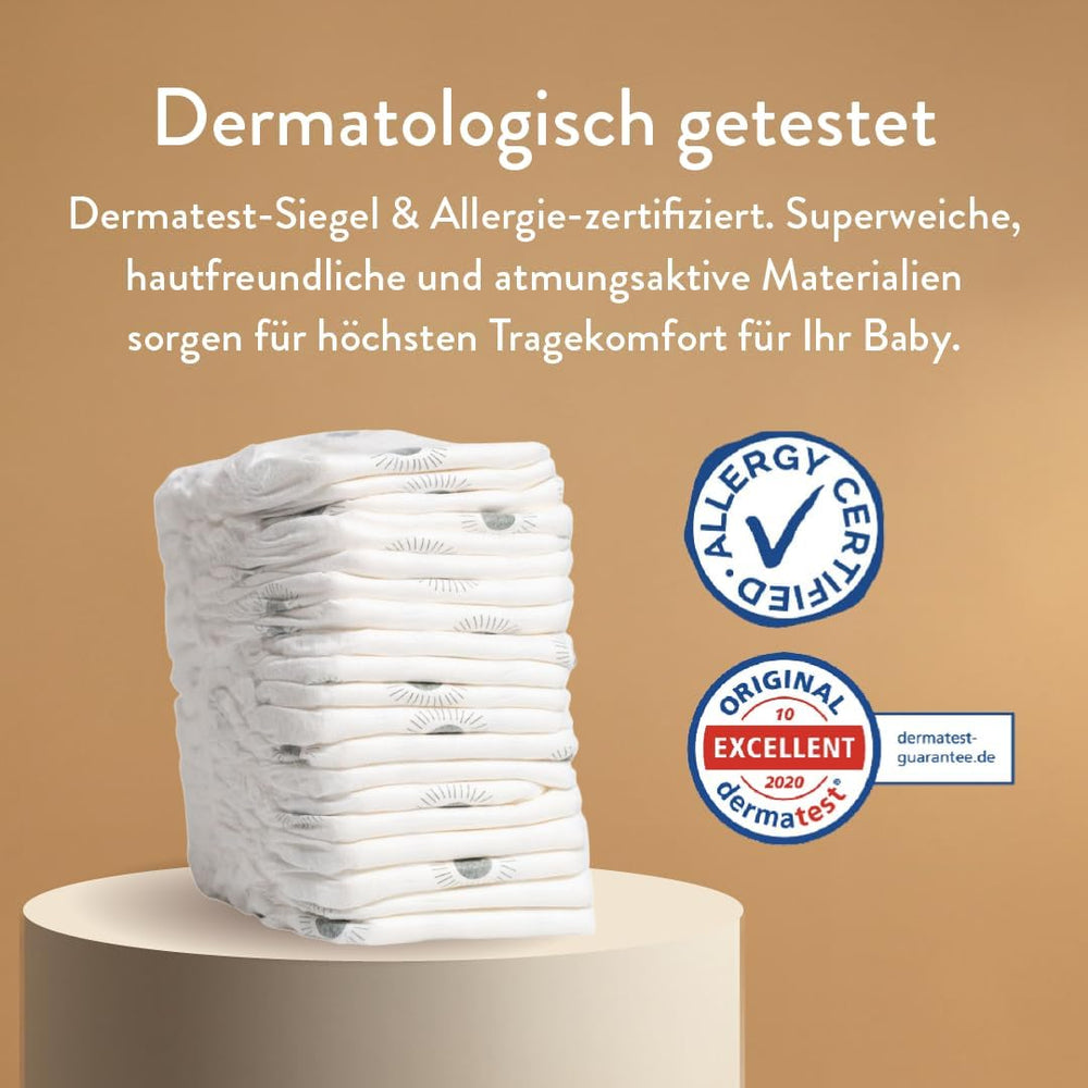 Pannolini push up taglia 4 L (7-12 kg) - 1 sacchetto da 25 pezzi - Senza sostanze nocive, ecologici, ultrapiatti, per uso notturno - Prodotto in Danimarca