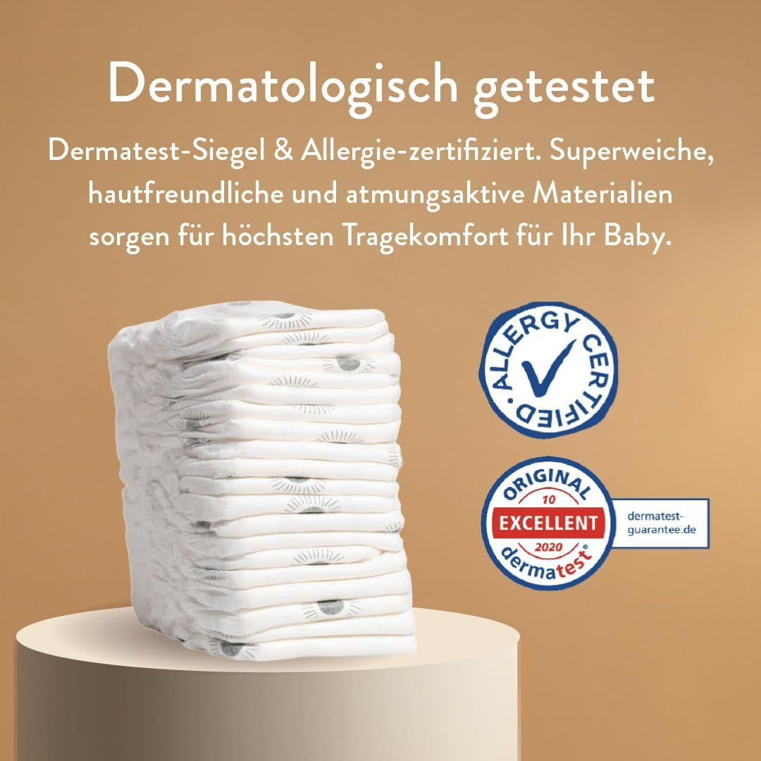 Pannolini push up taglia 6 XXL (da 15 kg) - 1 sacchetto da 21 pezzi - Senza sostanze nocive, ecologici, ultrapiatti, per uso notturno - Prodotto in Danimarca