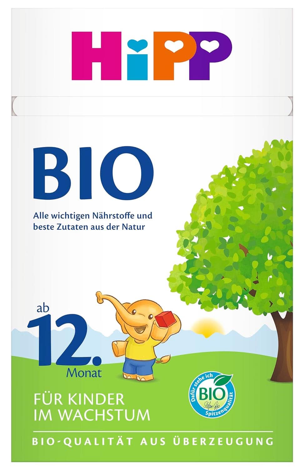 Hipp BIO, latte per bambini, confezione da 4 (4 x 600 g) Mamma e bambino Naty Shop Nuova Formula Latte formula biologico per bambini