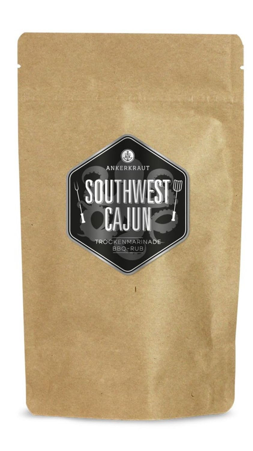 Ankerkraut Southwest Cajun, BBQ Rub Gewürzmischung zum Zubereiten von Gumbos und Jambalaya Gerichten, 170g in Streuer