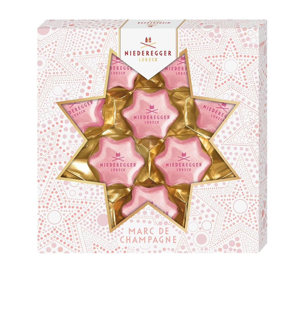Niederegger Praline Stars Marc de Champagne 125g