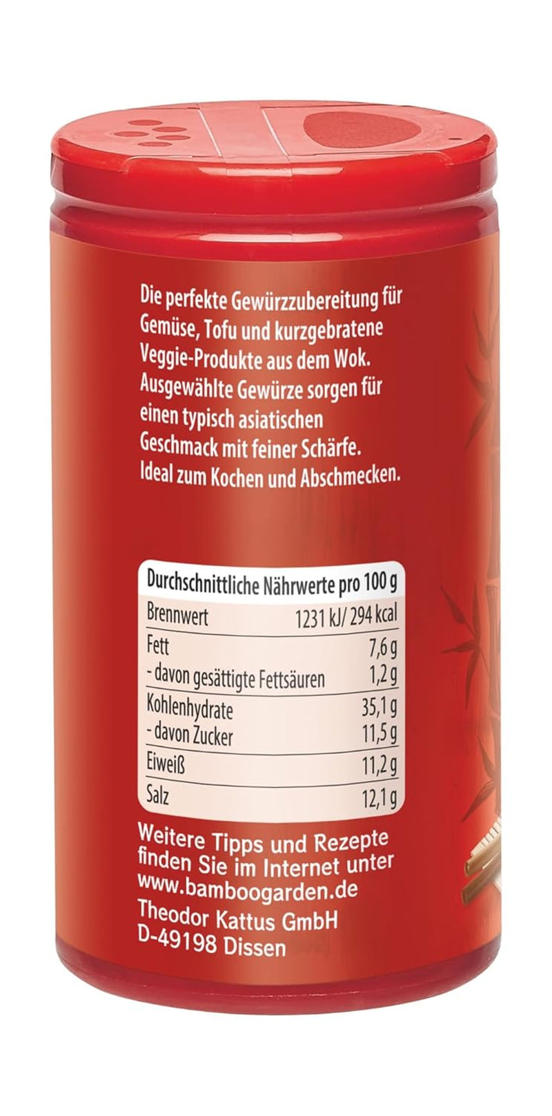 Bamboo Garden - Veggie Wok Mix Würzmischung | Ingredienti vegani e naturali | 40 g nella dose