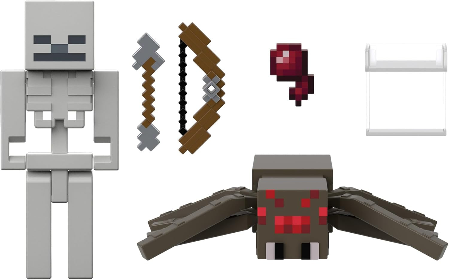 Mattel Minecraft Aprox. 8 cm Action Figure 2-Pack cu 2 figuri și 2 accesorii, figură de colecție ca cadou HLB29 Action figures Naty Shop