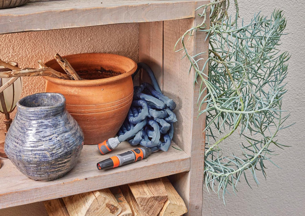 Set Gardena Liano Xtreme 1/2 inch, 20 m: Furtun de grădină extrem de robust din material textil, cu furtun interior din PVC, ușor, rezistent la intemperii (18470-20)