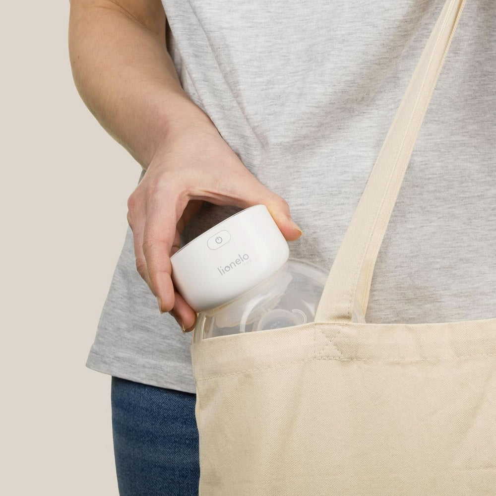 Tiralatte elettrico semplice LIONELO Fidi Free 180 ml, tiralatte portatile a 2 fasi, risparmio energetico 9 livelli, 3 misure di imbuti in silicone Timer Accessori Alimentazione e Allattamento Bebe Naty Shop