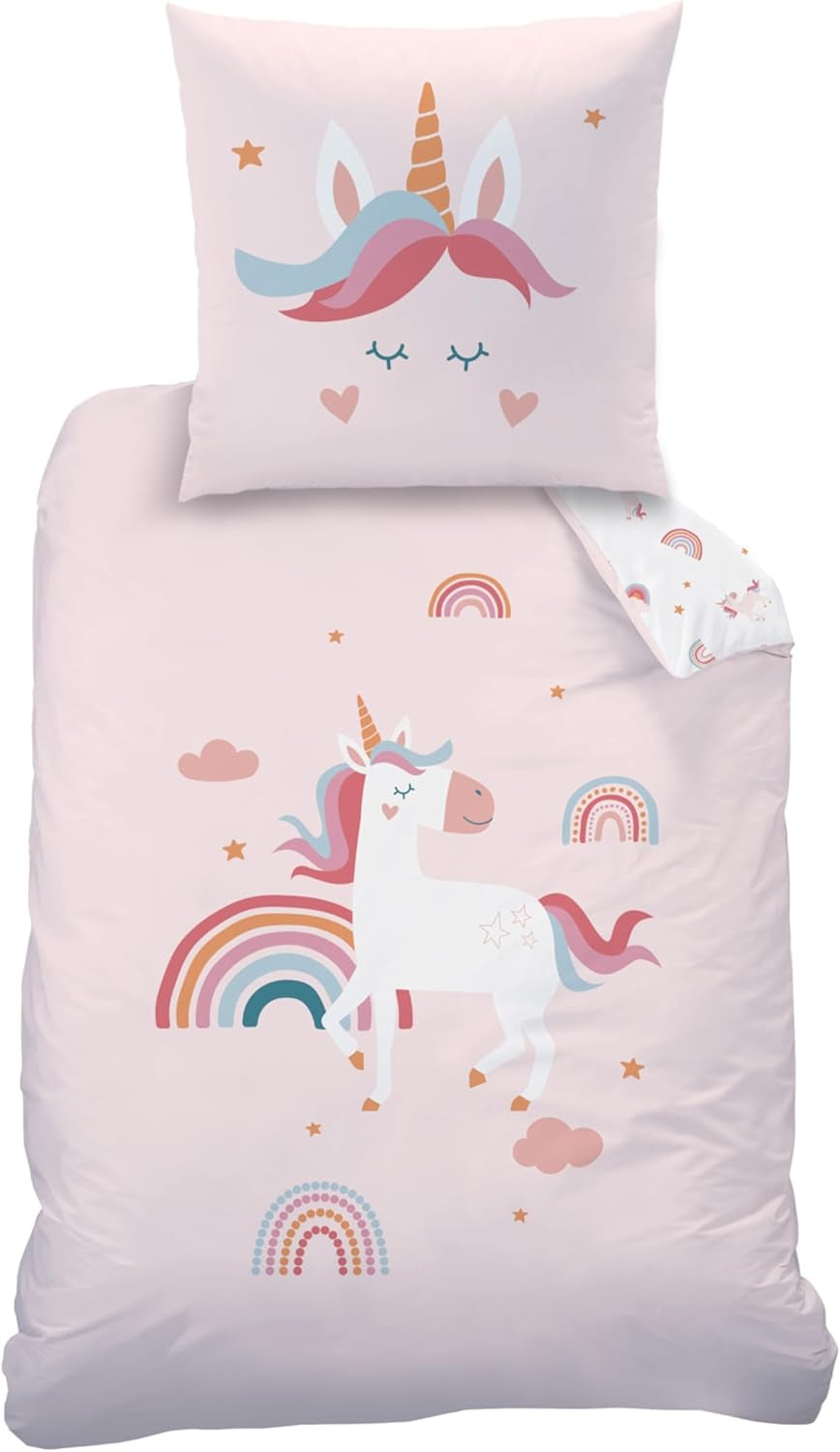 Set biancheria da letto per bambini, Koala o Unicorno, 100% cotone Biancheria da letto - bambini Naty Shop Unicorno