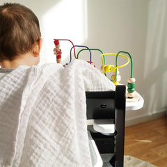 MAKIAN Quadrati di Mussola, Confezione da 10, 80x80 cm, Certificato Oeko-TEX® Standard 100, 10 Panni Antirigurgito Premium - Quadrati di Stoffa a Tessuto Doppio/Quadretti di Mussola, Resistente alla Bollitura - Bianco