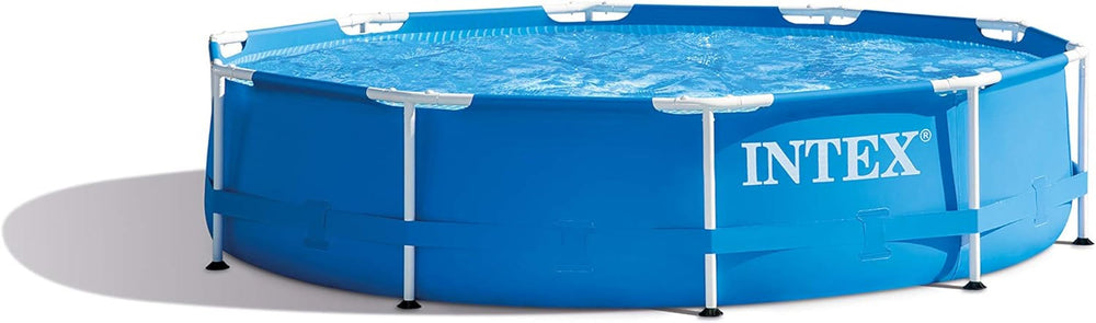 Piscină cu cadru metalic - Piscină supraterană - Ø 305 x 76 cm și sistem de filtrare Steinbach Active Balls+, capacitate de circulație 3,8 m³/h, racord Ø 32/38 mm, incl. 320 g bile filtrante, 040386
