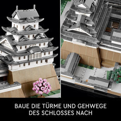 Castello di Himeji LEGO Architecture, kit modello per adulti, collezione Landmark, set di fan di giardinaggio creativo e cultura giapponese con albero di ciliegio in fiore, regalo per lui e per lei 21060 Set di costruzione Besuche den LEGO-Store