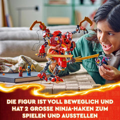 LEGO NINJAGO Kai's Ninja Climbing Mech Set, giocattolo Ninja con action figure costruibile e 4 mini figure, set avventure per bambini, regalo di compleanno per ragazzi e ragazze di 9 anni 71812 Set da costruzione Beuche den LEGO-Store
