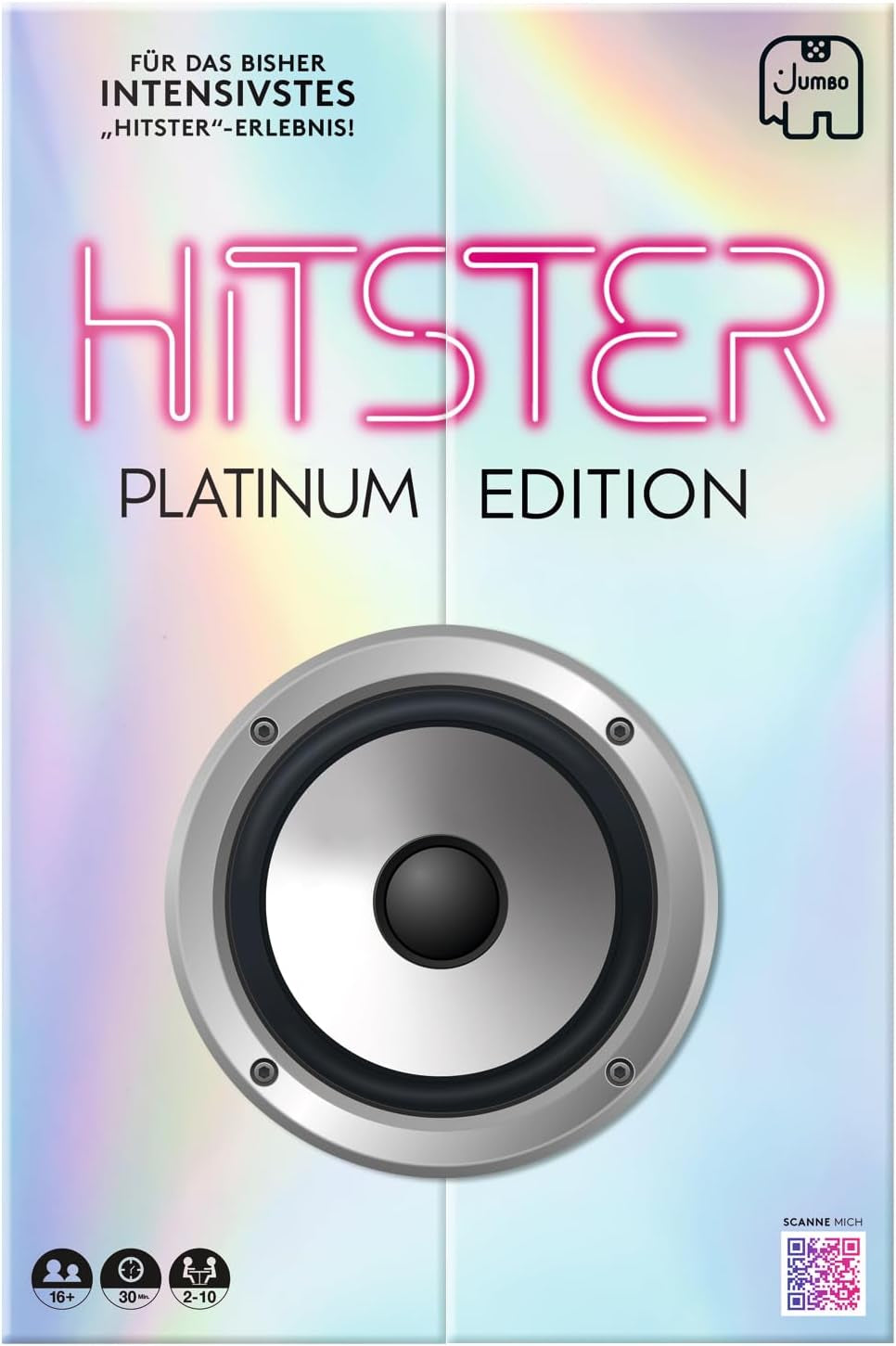 Hitster Platinum Edition – Gioco musicale per feste con 500 brani pop, rock, hip-hop, dance e altro, incluso l'altoparlante