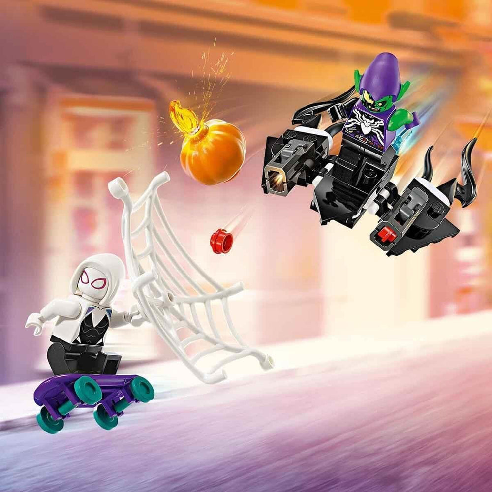 LEGO Marvel Spider-Man Auto da corsa e Venom Green Goblin, Gioco di ruolo Spidey con personaggi di supereroi e auto costruibile, regalo per bambini, ragazzi e ragazze di 7 anni 76279 Set di costruzione Beuche den LEGO-Store