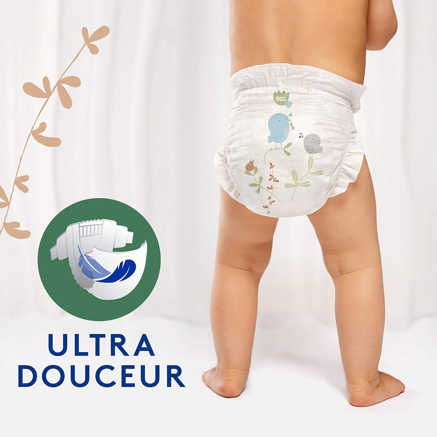 Pannolini Douceur Naturelle, taglia 5 (12-20 kg), 1 mese, 140 pannolini