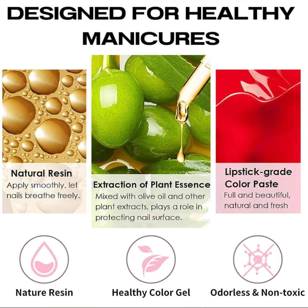 Set di smalti per unghie da 4 pezzi - Smalto per unghie a base d'acqua ad asciugatura rapida e di lunga durata - Smalto per unghie fai-da-te (set da 4 pezzi stile normale nudo)