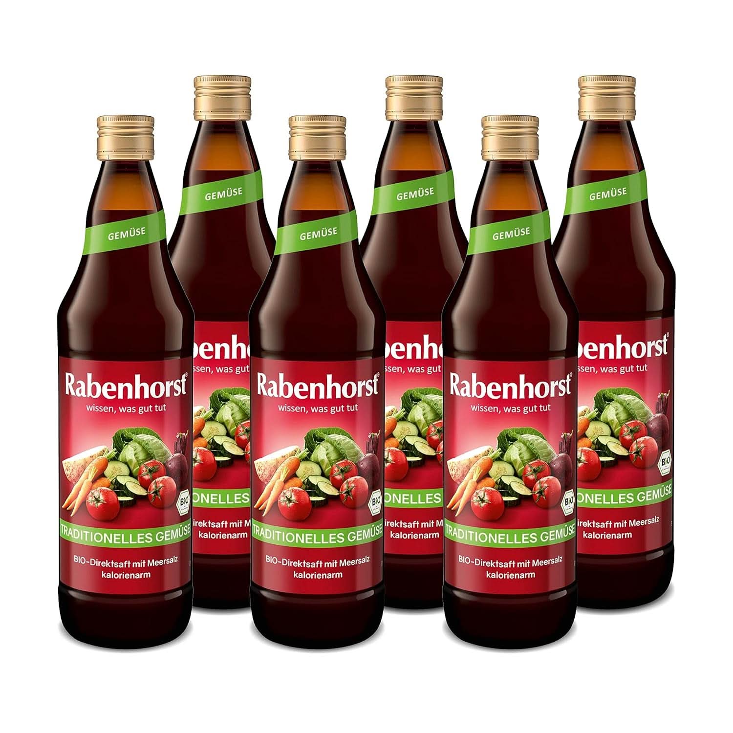 RABENHORST (6 X 700ml) - Succo di verdura di alta qualità da varie verdure Bevande analcoliche Naty Shop