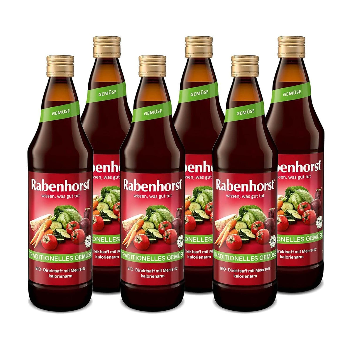 RABENHORST (6 X 700ml) - Succo di verdura di alta qualità da varie verdure Bevande analcoliche Naty Shop