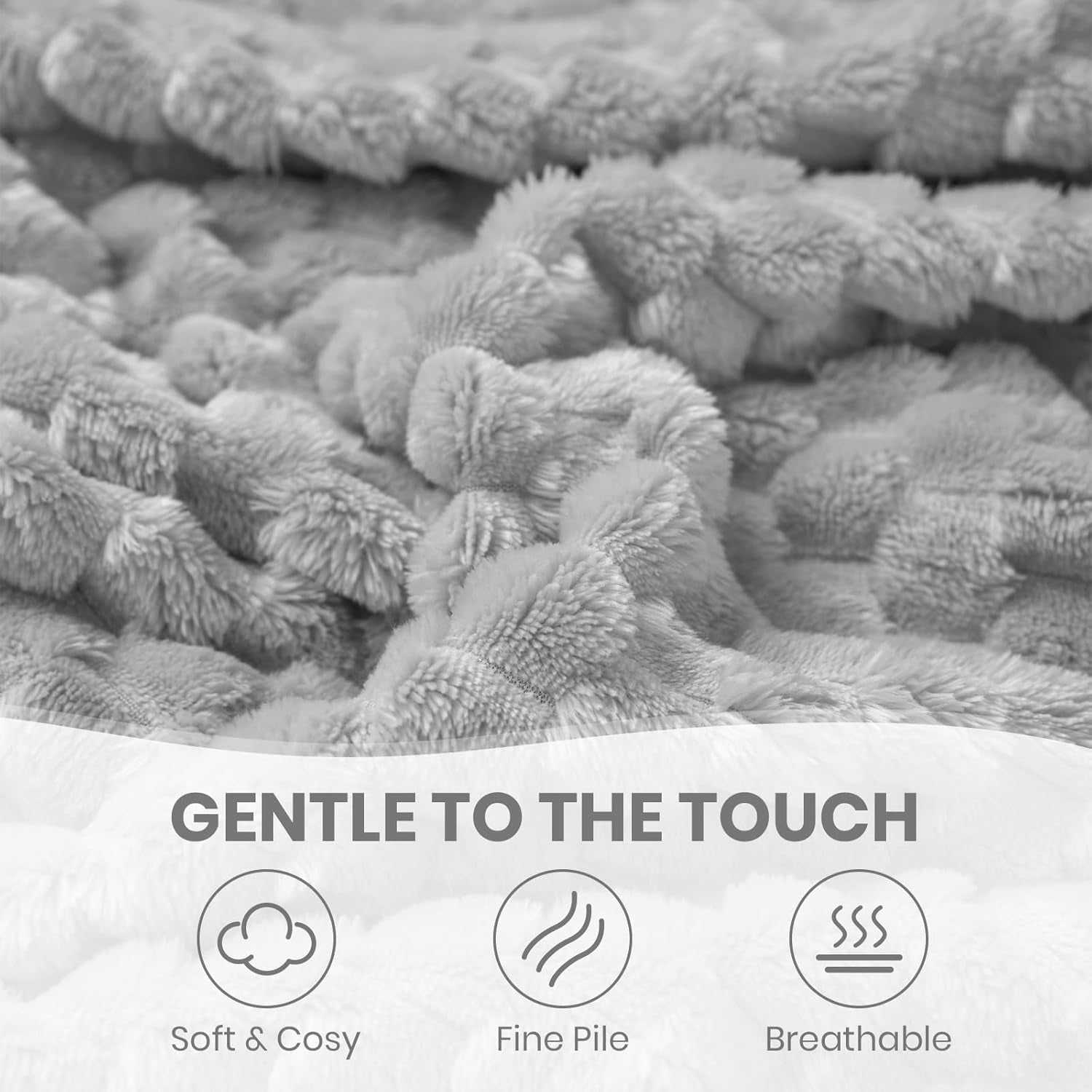 Good Nite Coperta Comfort Coperta Soffice 150 X 200 cm Copriletto in Morbida Microfibra Coperta per Divano Coperta Comfort Calda Coperta in Pile per Divano e Letto Camera da Letto Ufficio Grigio Good Nite Letti e Coperte