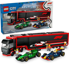 LEGO City Transporter F1 con auto da corsa F1 RB20 e AMR24 - Transporter di macchinine giocattolo per i team di Formula 1 Red Bull e Aston Martin - Incl. 5 minifigure - Regalo per ragazzi e ragazze dagli 8 anni in su 60445 Set da costruzione Beuche den LEGO-Store Titolo predefinito