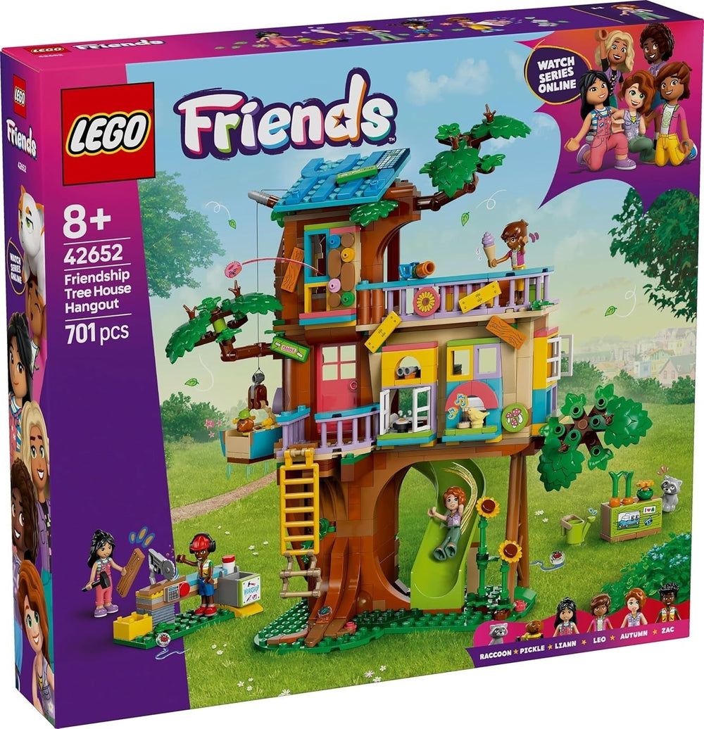 LEGO Friends Casa sull'albero Costruisci e gioca Set per giochi di ruolo Casa dei giocattoli per ragazze 8 anni Set con 4 minifigure di personaggi e 2 animali Idea regalo per bambini 42652 Set da costruzione Besuche den LEGO-Store