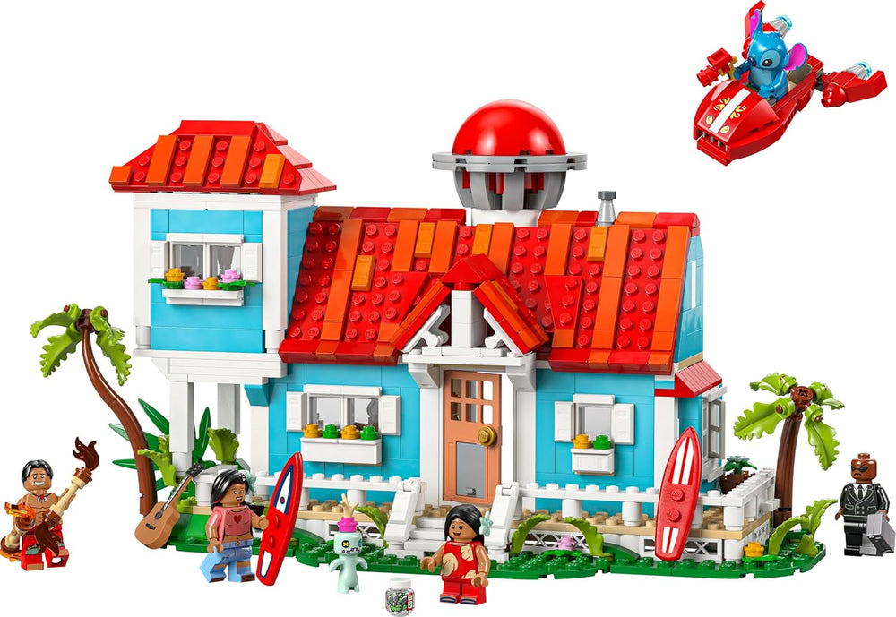 LEGO® Disney Beach House di "Lilo e Stitch" - Giocattolo costruibile con 6 stanze, osservatorio, astronave e 5 minifigure - regalo di compleanno per ragazze e ragazzi 9+ e fan 43268 Besuche den LEGO-Store set di costruzione