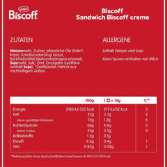 Lotus Biscoff | Biscuiți gemeni tip sandwich cu umplutură de cremă Biscoff | 15 biscuiți tip sandwich per pachet | Doar ingrediente naturale | Vegani | Fără coloranți sau arome adăugate | 9 x 150g | 1,35 kg