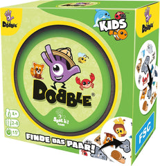 Zygomatic, Dobble Kids, Eco-Sleeves, Gioco per bambini, Gioco di carte, 2-8 giocatori, Età 4+, 15 Minuti, Tedesco