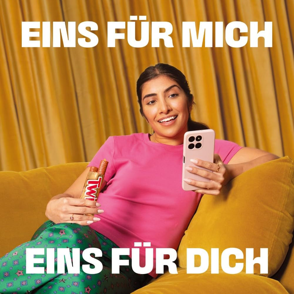 Barrette di cioccolato al caramello salato Twix | Confezione sfusa di cioccolato | 30 barrette doppie (30 x 46 g)