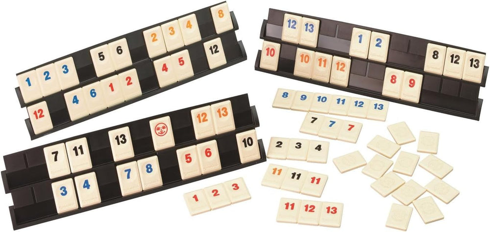 Jumbo Spiele Original Rummikub Classic - der Spieleklassiker unter den Gesellschaftsspielen - für Erwachsene und Kinder ab 7 Jahren JUM17571 Mehrfarbig 2,7 x 3,7 cm