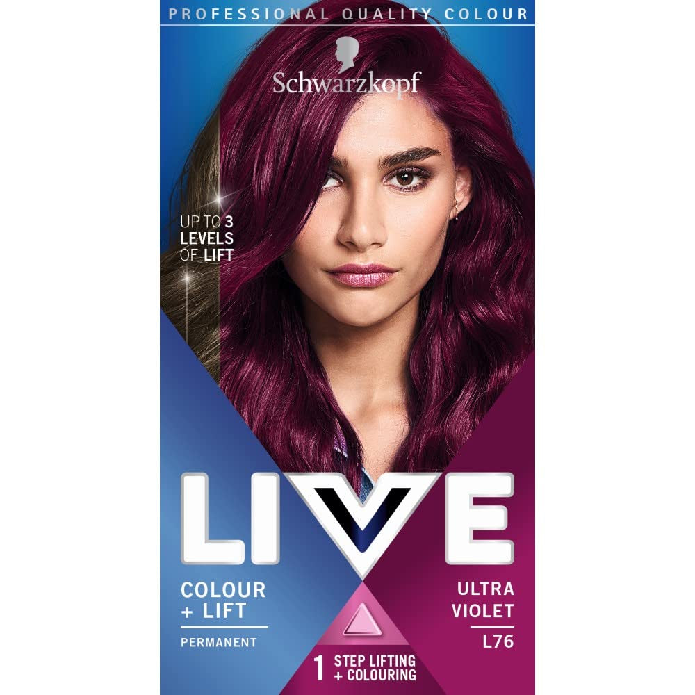 Schwarzkopf LIVE U67 Blue Mercury, 100 ml Vopsea pentru par Naty Shop Ultra violet 1 bucată (pachet de 1)