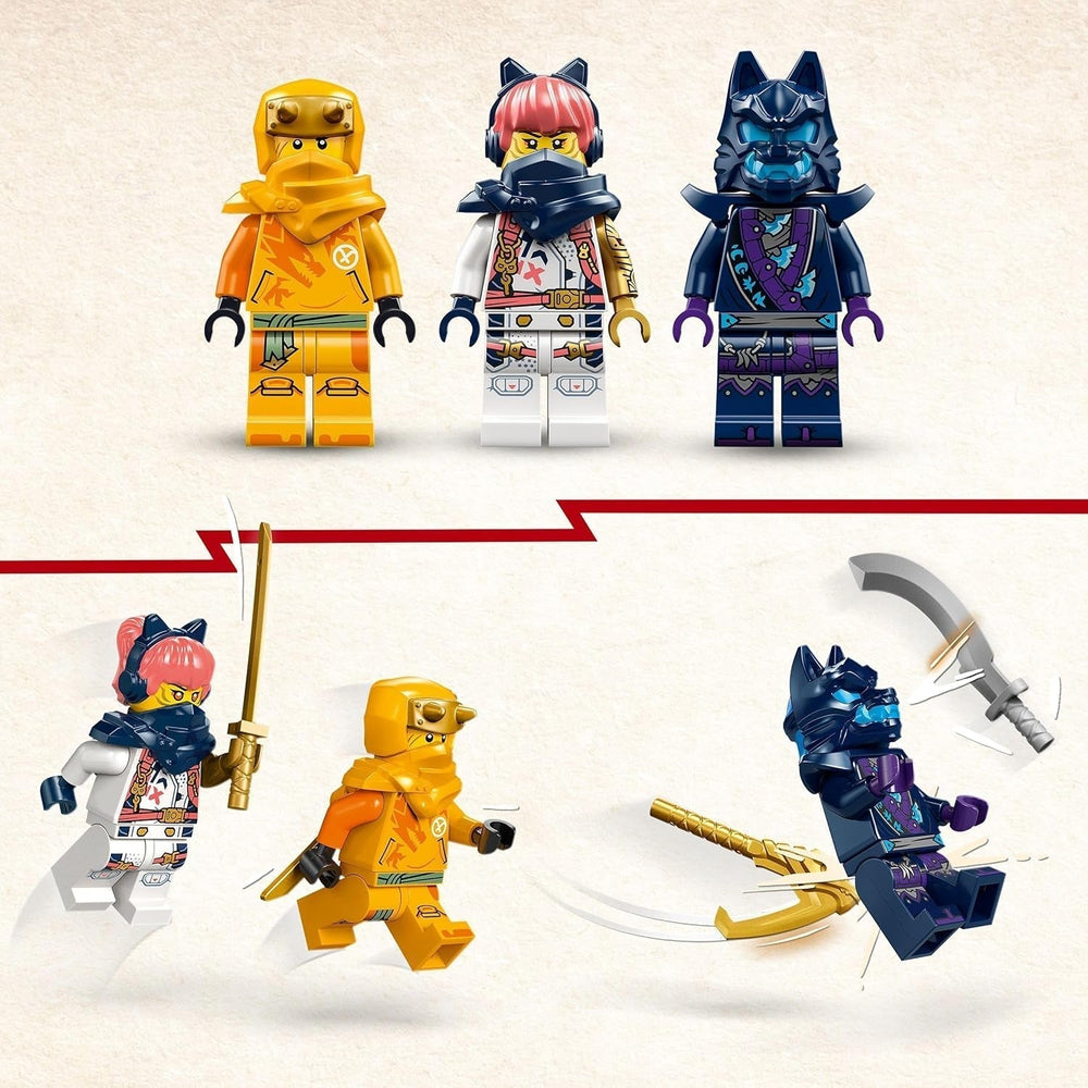 LEGO NINJAGO Riyu Il Baby Drago Drago Giocattolo con 3 mini personaggi Ninja costruibile Giocattolo per ragazzi e ragazze di 6 anni Regalo ricco di azione per bambini 71810 Set da costruzione Besuche den LEGO-Store