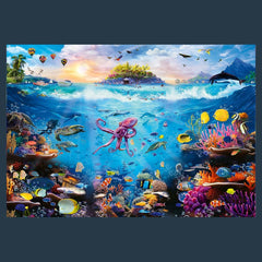 Trefl Prime - Puzzle UFT: Plonjați în paradisul subacvatic - 13500 piese, Puzzle jigsaw mare care prezintă fundul marin colorat, Cartonul cel mai gros, Organic, EKO, Divertisment pentru adulți și copii cu vârsta peste 12 ani Puzzle Naty Shop