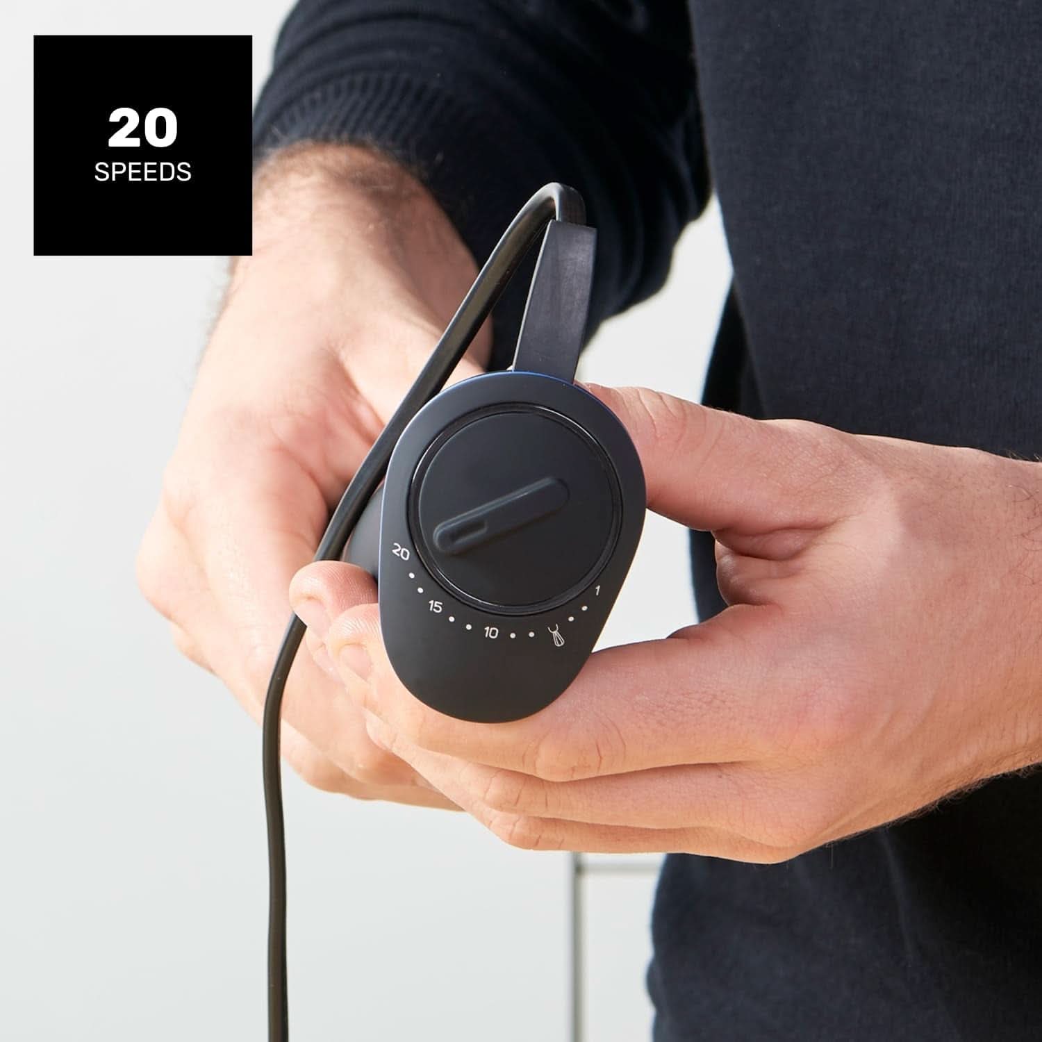 Robot da cucina Taurus 1000W | 20 Geschwindigkeitstufen | Funzione turbo | 4 Edelstahlklingen | Design ergonomico soft-touch | Protezione spritz | Accessori | Edelstahl | Elektrisch |Kunststoff, Argento/Schwarz Negozio per la mamma e il bambino