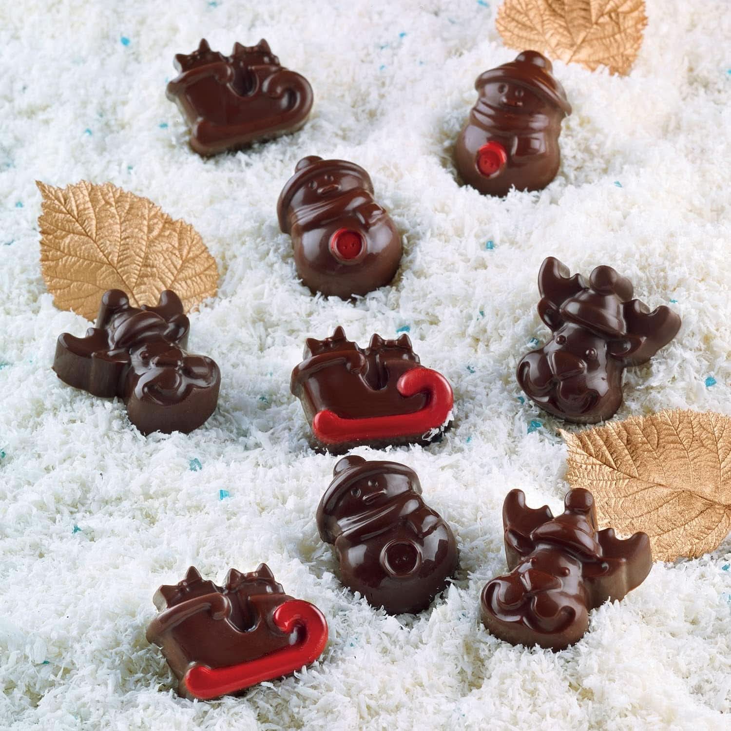 Silikomart 199194, per Praline di cioccolato, motivo invernale Kitchen Naty Shop