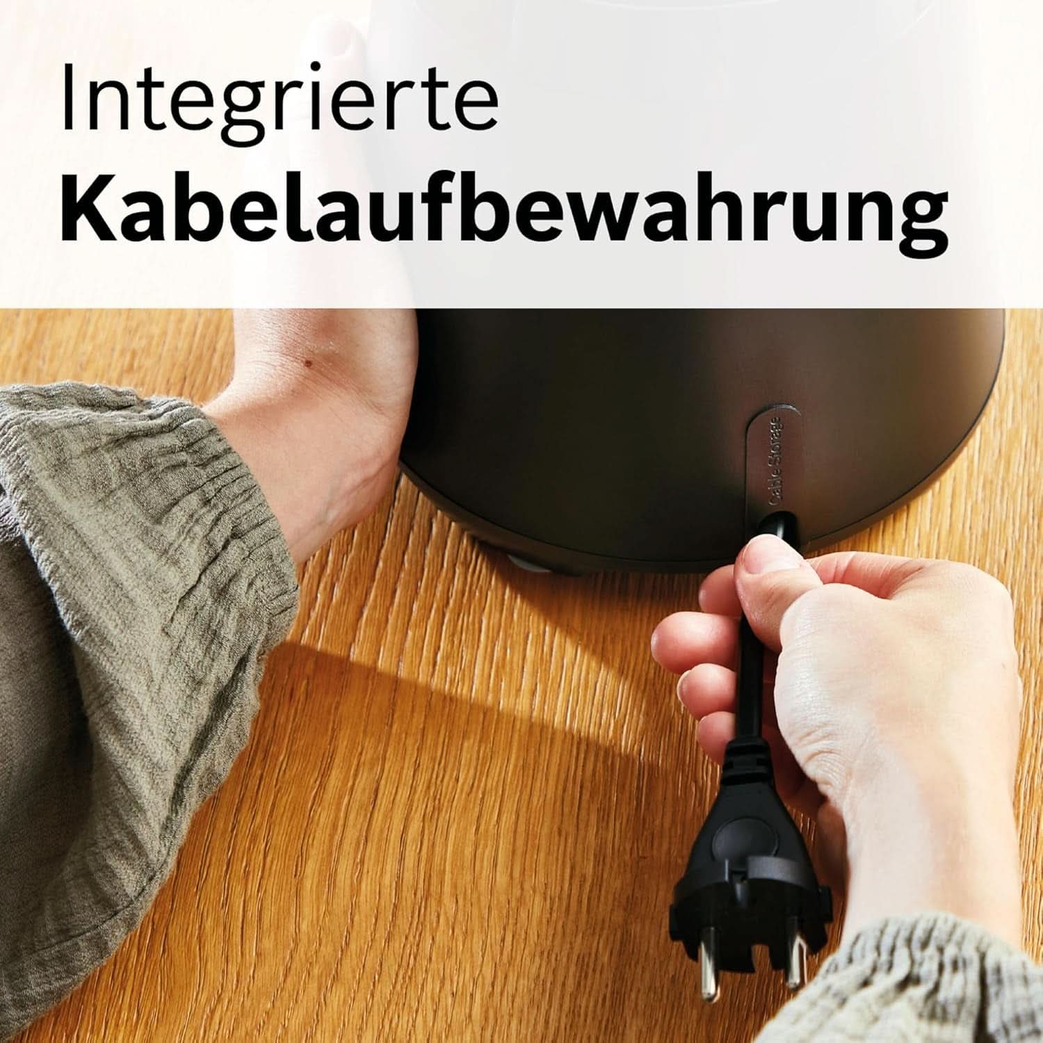 Robot da cucina Bosch Vitapower Serie 4 MMB6141B, Hochwertige Edelstahl-Klingen, 1.5L Tritan-Mixbehälter, Spülmaschinengeeignete Teile, 30.000 U/Min, 1200 W, Schwarz Kitchen Naty Shop