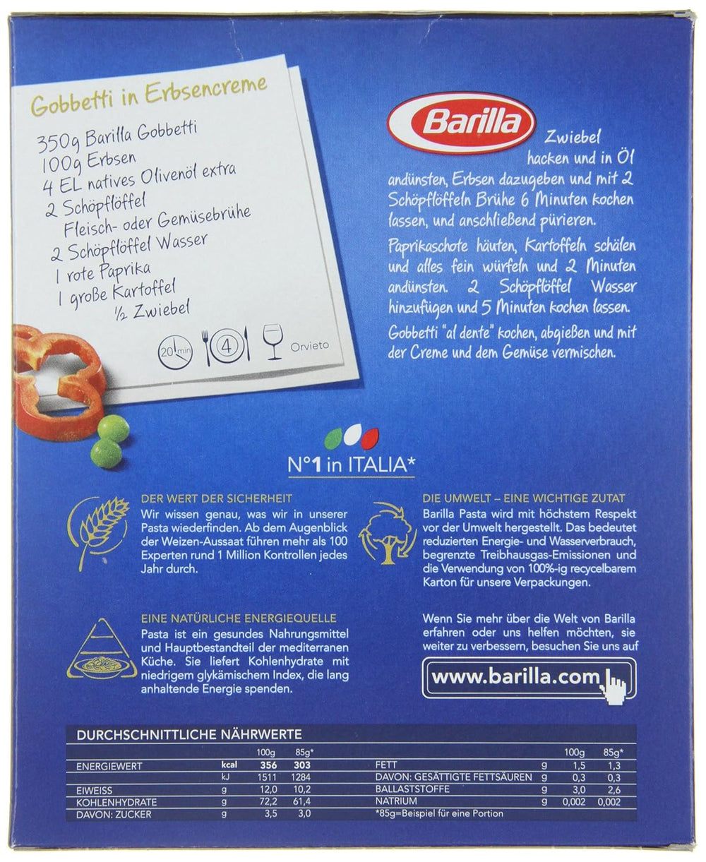 Pasta Barilla Classica Gobbetti n. 51 di grano duro, sempre al dente (1 x 500 g)