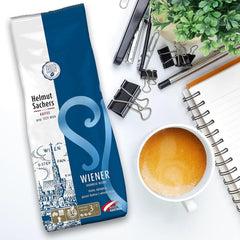 Helmut Sachers Kaffee - Miscela Viennese, Forza 3/5, 100% Arabica, Caffè in grani interi, 6 X 500G Naty Shop