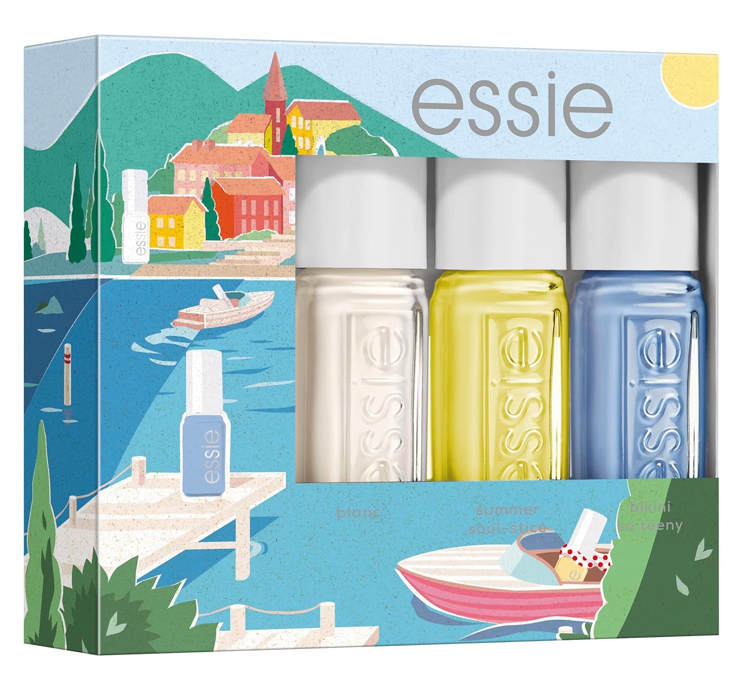 Set Essie Nailart pentru manichiură franceză (nr. 01 blanc, nr. 13 mademoiselle), ojă exclusivă: de înaltă calitate, rezistentă și intens colorată