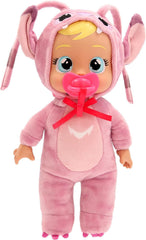 CRY Babies Tiny Cuddles Disney Angel, Babypuppe Inspiriert von Angel von Disney Lilo&Stitch, mit 3 Accessoires, Pflegen und Umsorgen, sie weint echte Tränen, Kinder ab 18 Monaten
