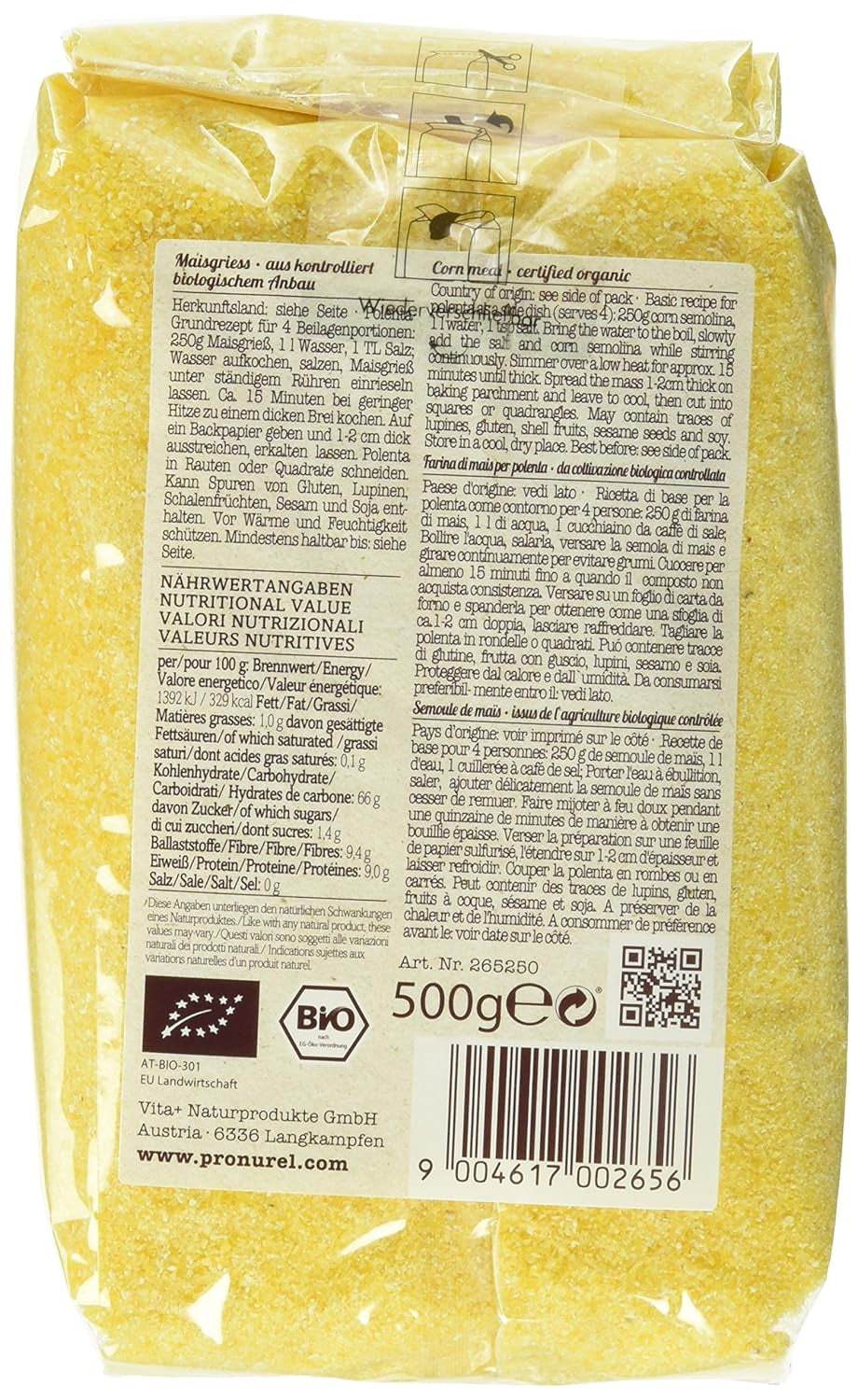 Latticello biologico Verival, conf. da 6 (6 buste x 500g) - Biologico