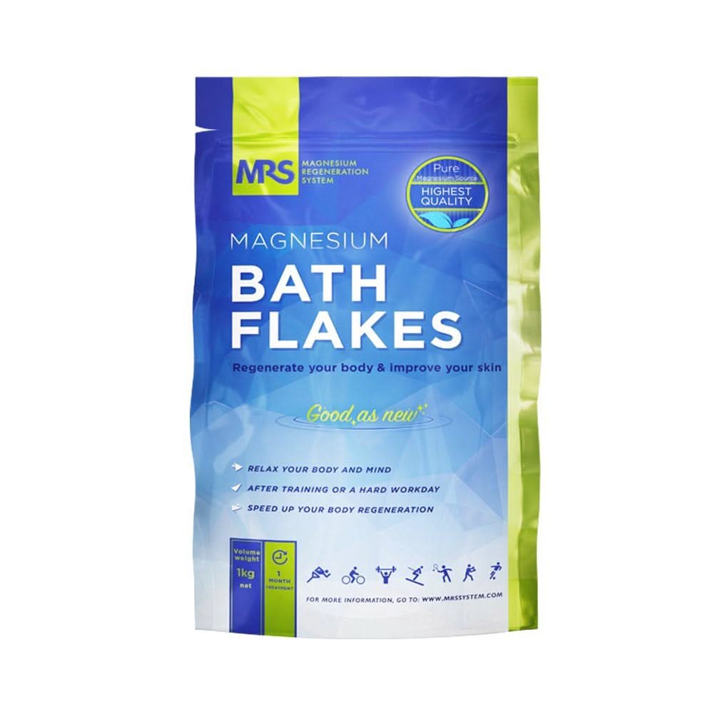 MRS Fiocchi di cloruro di magnesio naturale al 100% - sali da bagno ideali per pediluvi, bagni completi e contro la carenza di magnesio - 4 Kg Doccia e Bagno Naty Shop