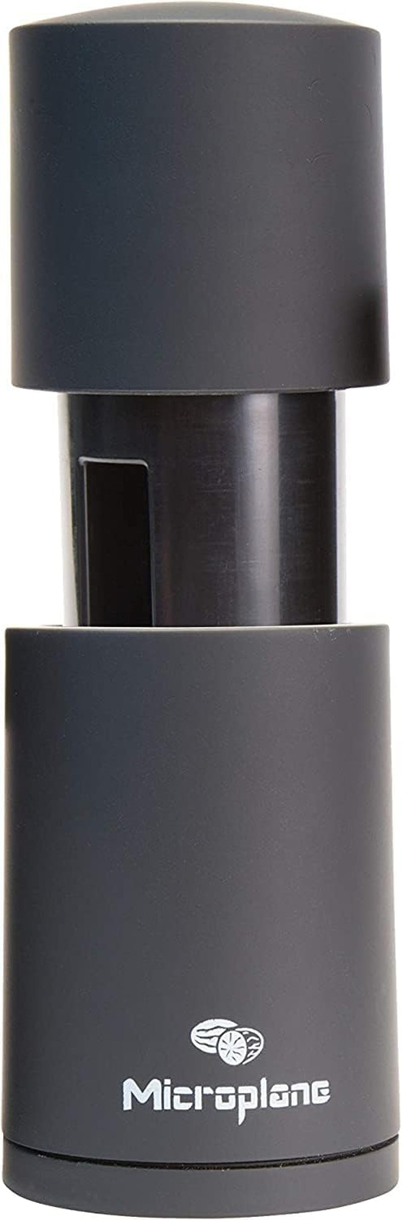 Macinaspezie Microplane Nero per Noce Moscata, Cannella, Fava Tonka, Pepe Lungo e Altre Spezie Secche Macina e Macinini Naty Shop