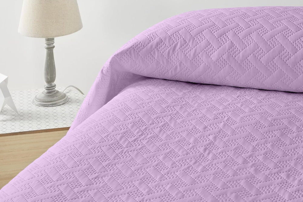 LISO - Copriletto per 105 cm - Copriletto Bouti - Primavera ed Estate - 200X260 cm - Letti e coperte rosa Besuche den Degrees home-Store Letto viola 135 cm